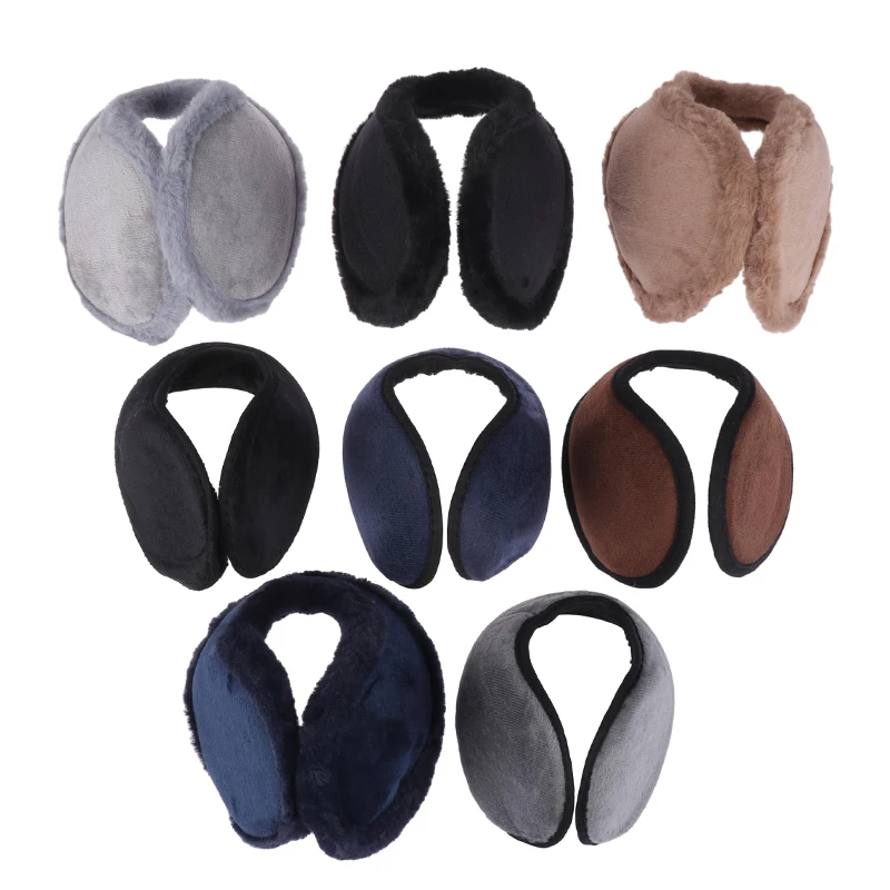 Earmuffs térmicos macios do luxuoso para homens, windproof e coldproof a tampa da orelha, aquecedor grosso da orelha, esportes ao ar livre, inverno, 1pc