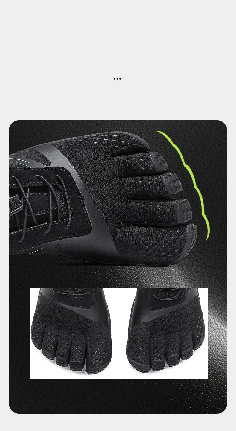 Professionelle Fünf-Zehen-Gym-Trainingsschuhe, Indoor-Sportschuhe, Komfort-Gewichtheber-Trainingsschuhe, Wander- und Watschuhe, rutschfest – Detail 3