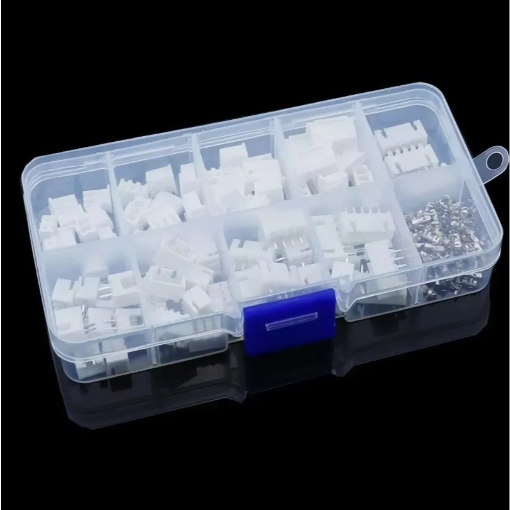 Kit connettori 230 pezzi XH2.54mm - Terminali per cavi stile JST 2P/3P/4P/5P con alloggiamento isolato (codificato a colori)