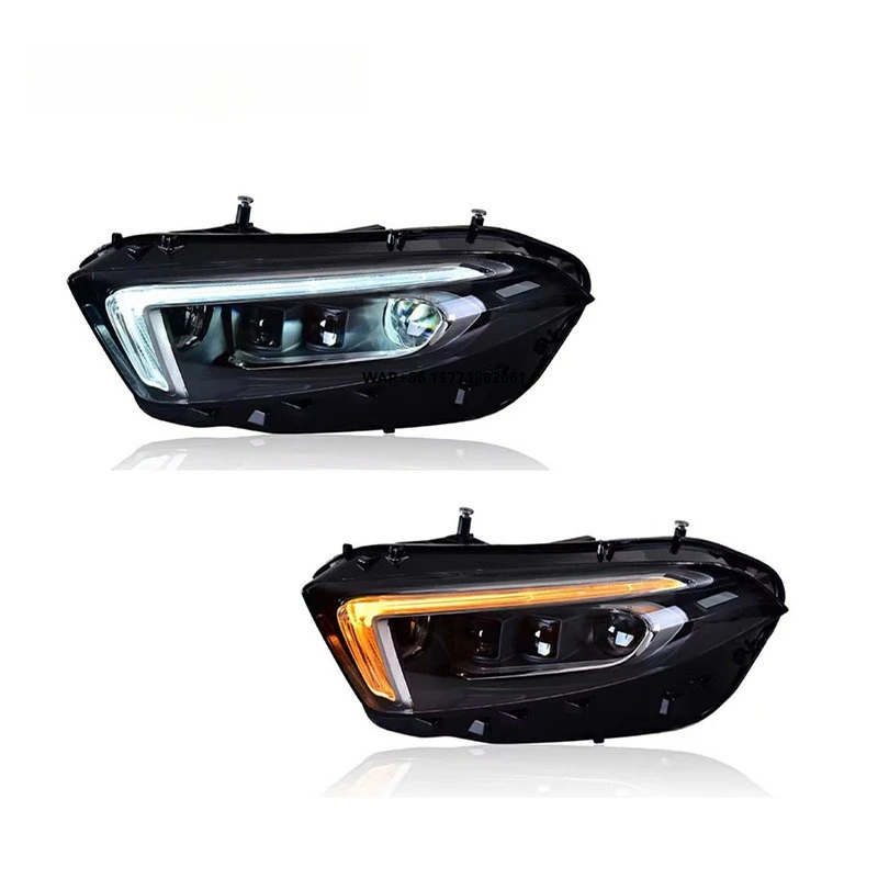 

Комплект из 2 светодиодных фар для автомобилей, подходят для систем освещения A-Class W177 A180, сборка фар A200