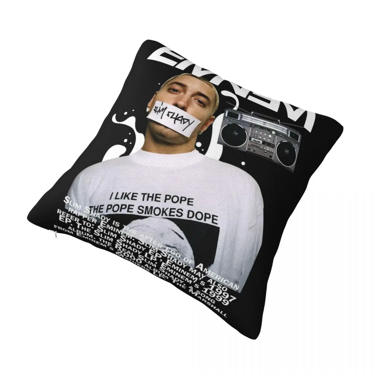 Home Decorations 2024 New Album The Death Of Slim Shady Eminem Pillowcase Accessories Pillow Cover Square Multi-Size