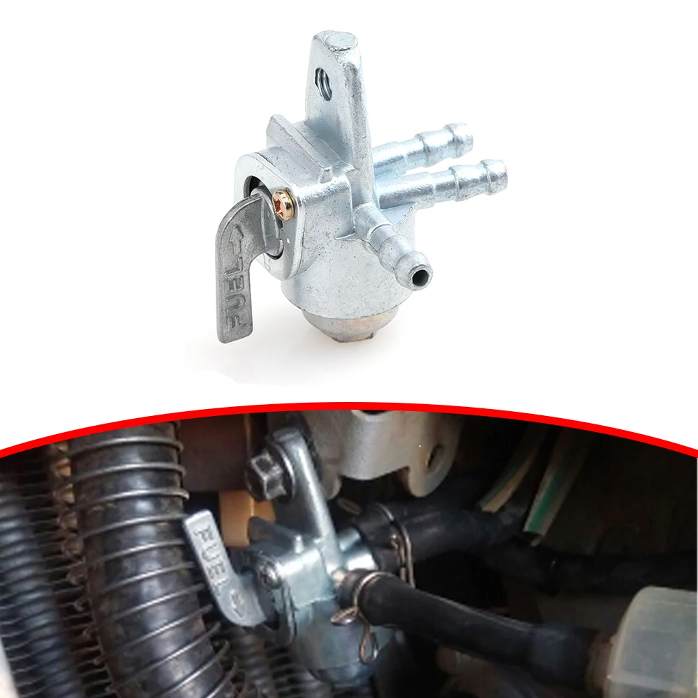 

3-портовый переключатель газового топливного клапана, переключатель топливного крана для мотоциклов, внедорожных мотоциклов, скутеров, квадроциклов, 4x4, внедорожников