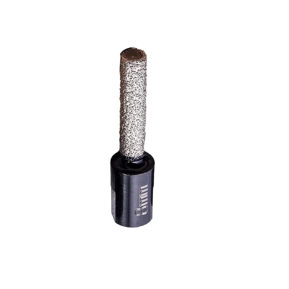 612mm Vacuum Brazed Emery Drill Bit with M10 Thread for For angle Grinder Dry Drilling Tile Glass Hard Plastic