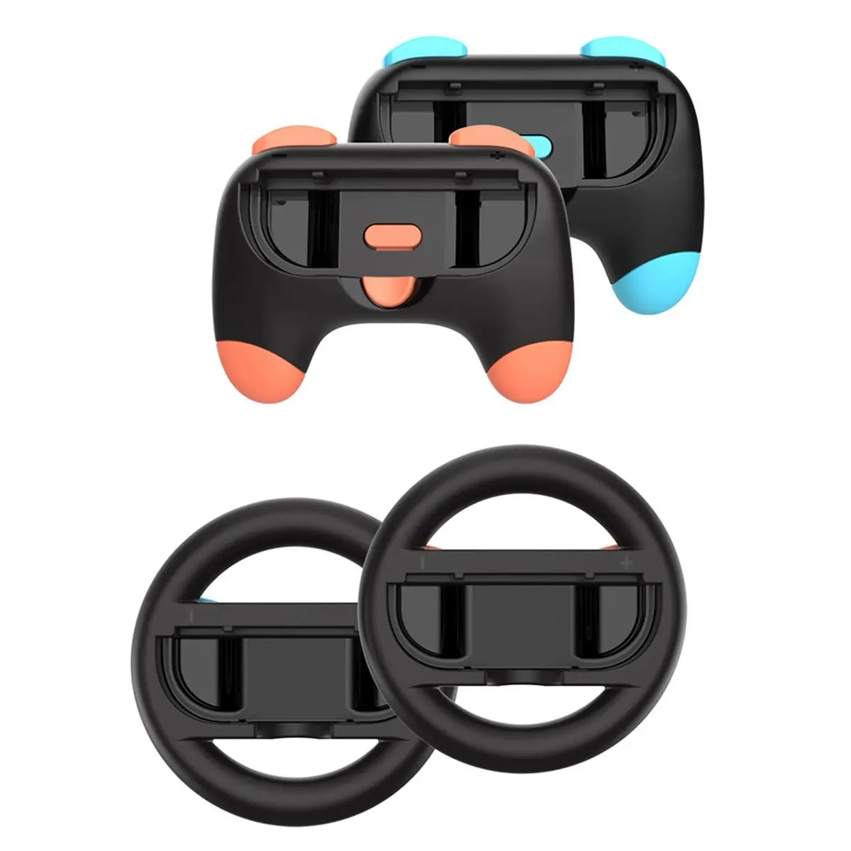 4 in 1 Racing Steering Wheels and Hand Grips for 2 Racing Game Wheel Game Controller Handle Grip