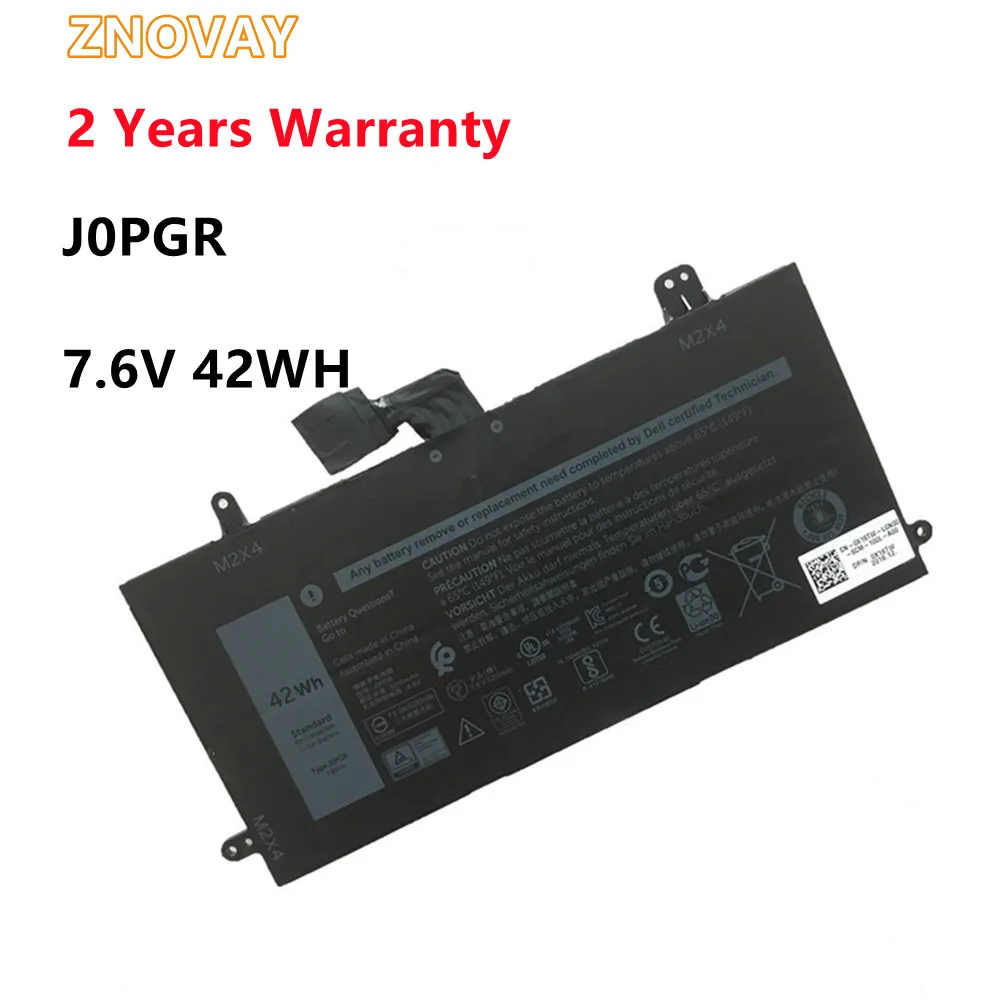 

ZNOVAY 7.6V 42Wh J0PGR Laptop Battery For DELL Latitude 5285 5290 Series T17G 1WND8 JOPGR X16TW T17G001 JOPGR