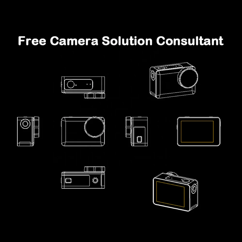 الشركة المصنعة للتخصيص تصميم OEM/ODM مخصص صغير واي فاي 4K HD 1080p فيديو الصوت كاميرا دراجة نارية عمل كاميرا رياضية