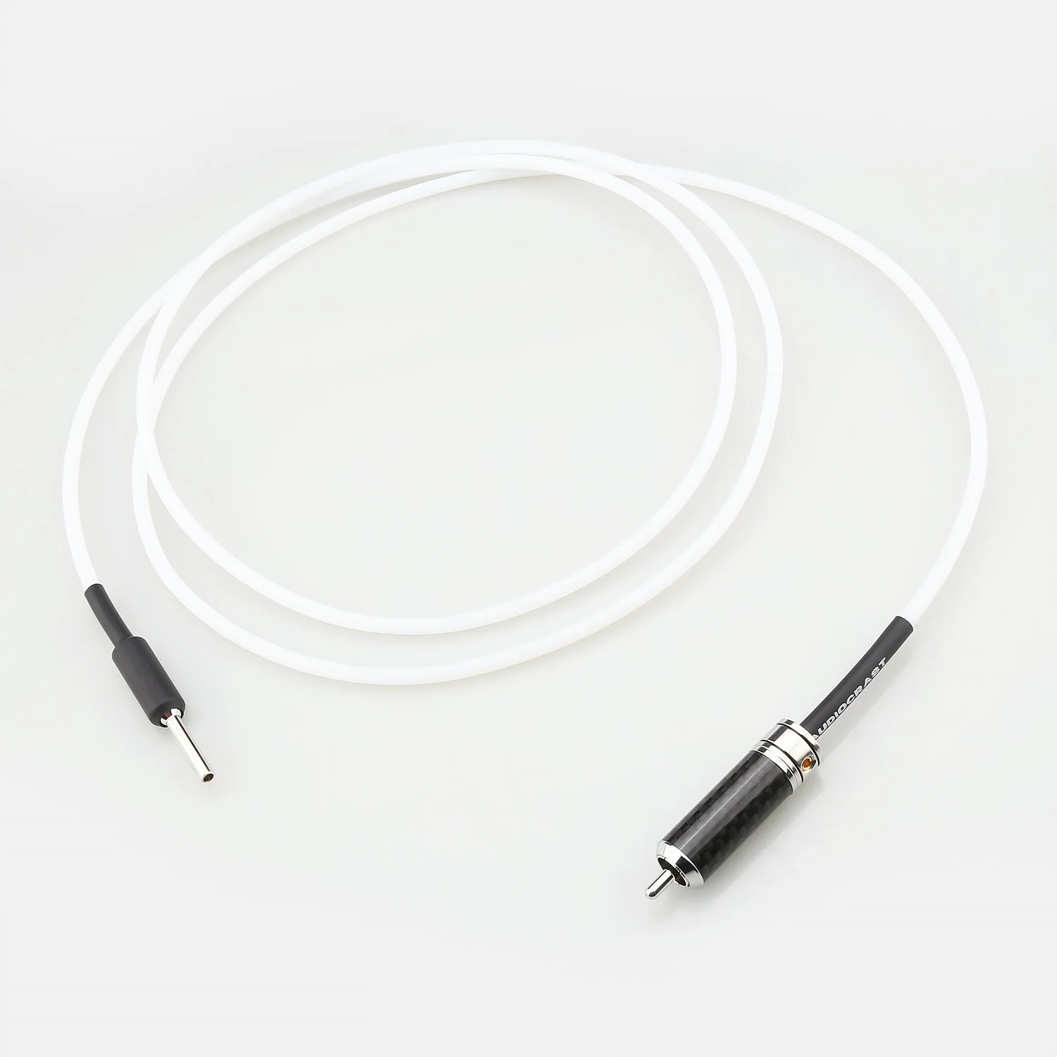 HIFI Sterling Silver Audio Cable Banana To RCA Cable For GND Amplifier Decoder Speaker Audio Grounding Box Tuning Box