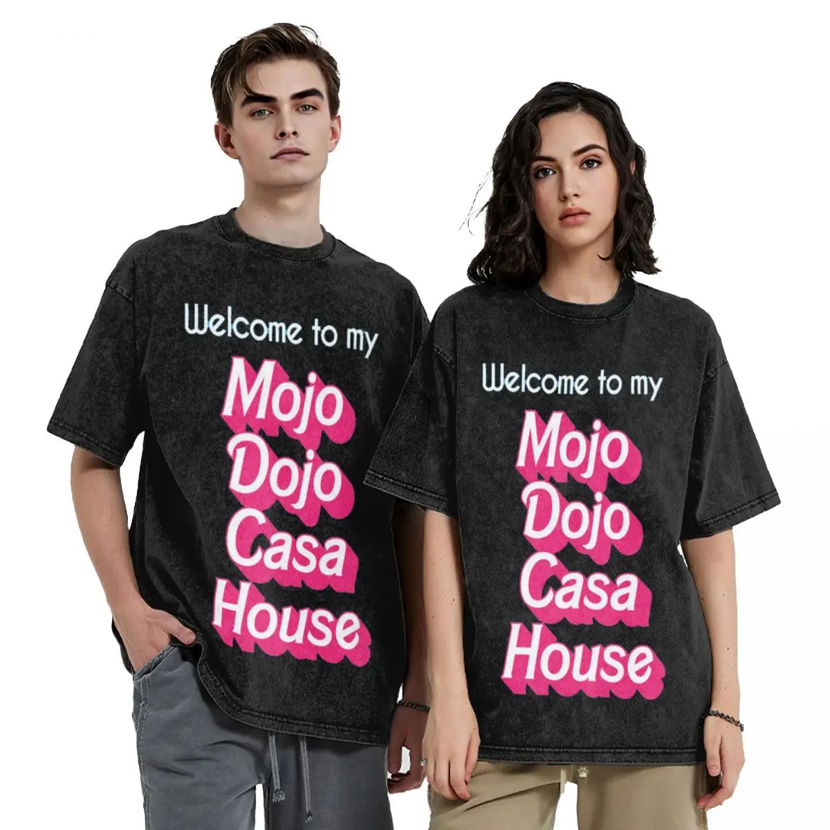 

Футболки с короткими рукавами в стиле хип-хоп Mojo Dojo Casa House, потертые футболки, уличная футболка, повседневная футболка для мужчин и женщин