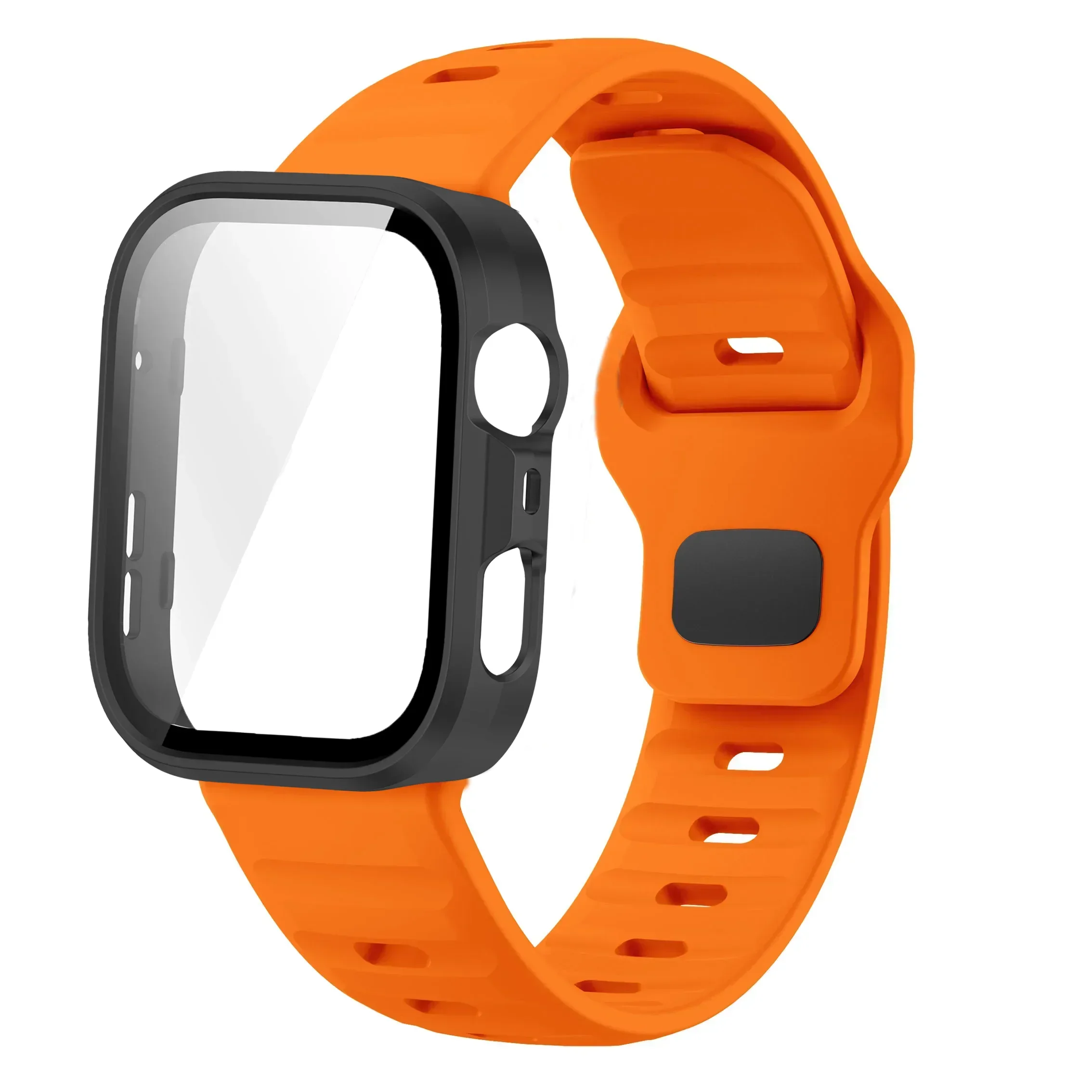 حزام سيليكون رياضي + حافظة كمبيوتر لهاتف هواوي ساعة فيت 3/4 سوار معصم مضاد للسقوط غطاء حماية لساعة هواوي فيت 4 برو #3