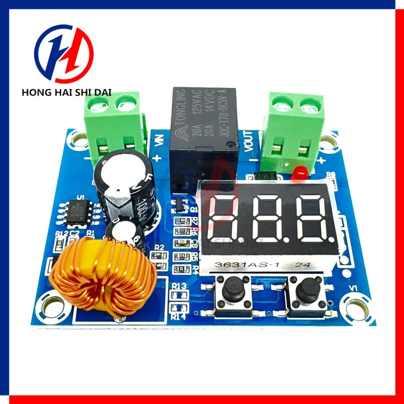 XH-M609 Low Voltage Disconnect Switch Cut Off 12V 24V 36V Digital LED Display Over-Discharge Protect for 12-36V Lithium Battery