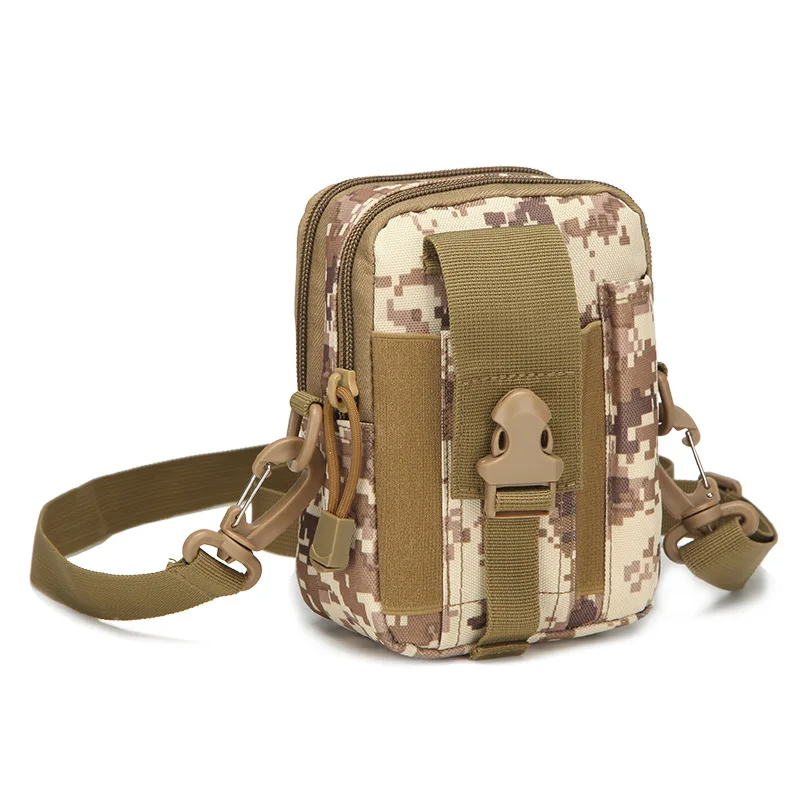 ยุทธวิธี Molle เอว Pack กระเป๋าคาดเอวกระเป๋าสะพายไหล่ตำรวจทหารเคสโทรศัพท์มือถือกระเป๋าสตางค์ Camo กันน้ำการล่าสัตว์ EDC กระเป๋า