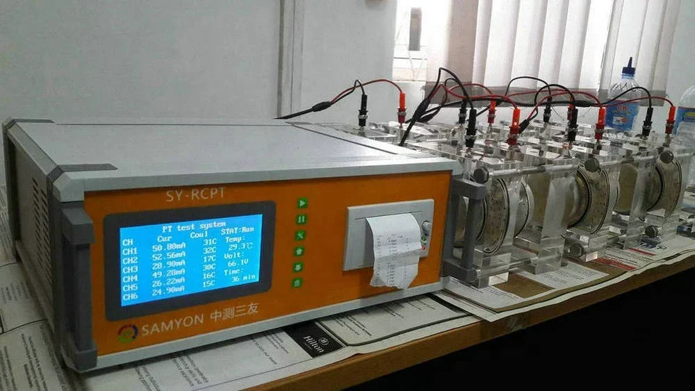 60V Voltage ASTM C1202 Standard DTL Concrete Electric Flux Detector Chloride Ion Penetration Tester