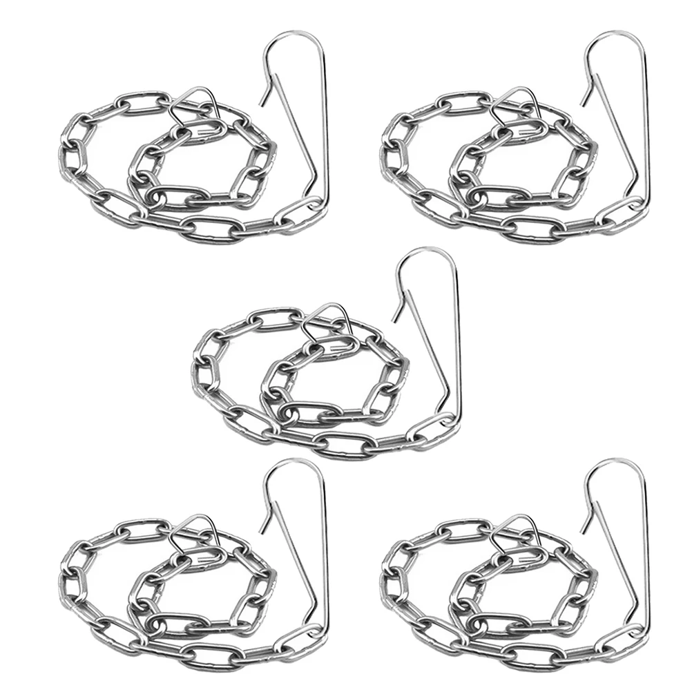 

5pcs Valve Chain for Tank Flapper Replacement Lift Stainless Steel Flapper Accessories Bathroom Facility