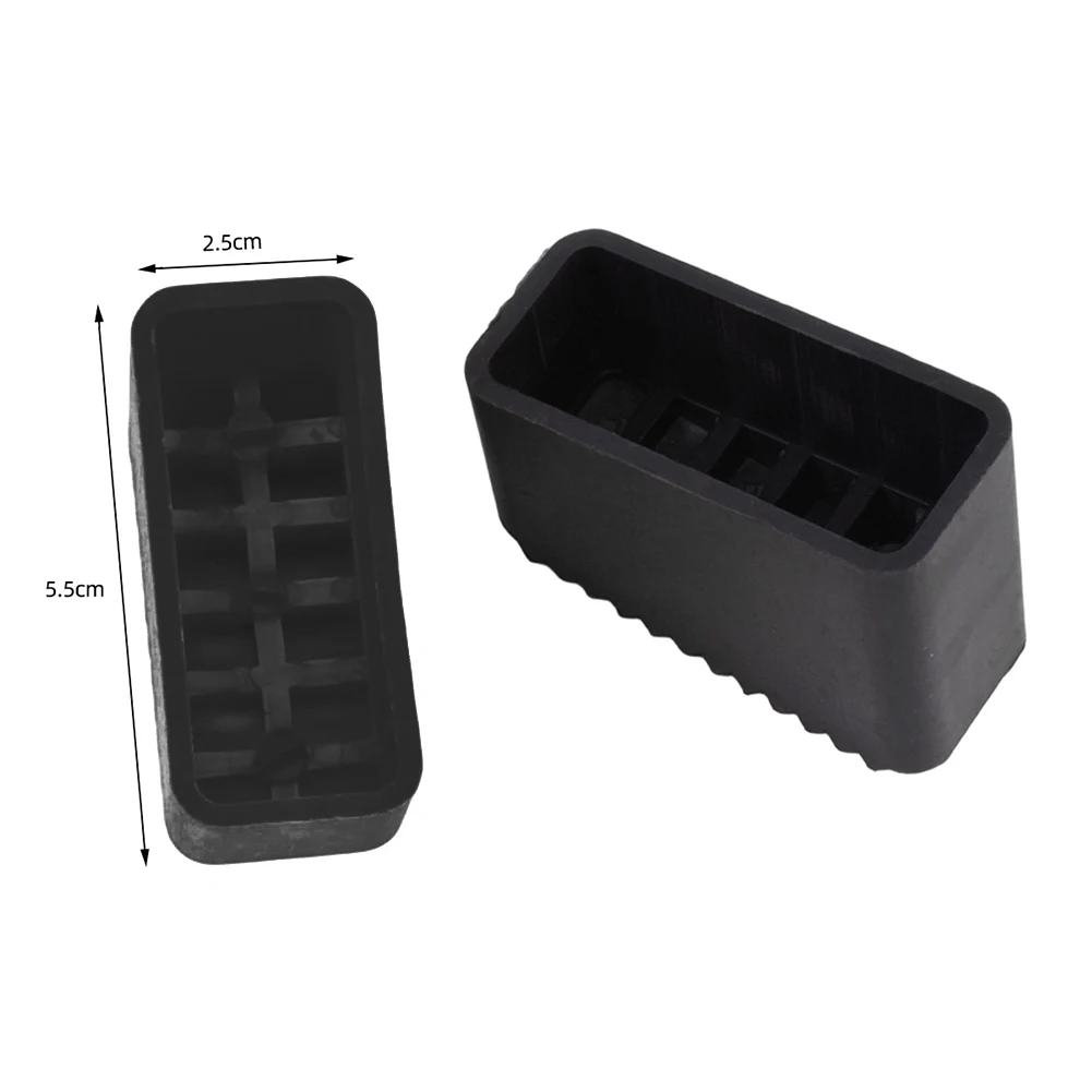 Non-Skid Pads Ladder Foot Covers For Home Use Rubber Construction Deep Groove Traction Non-slip Base Increases Ground Contact