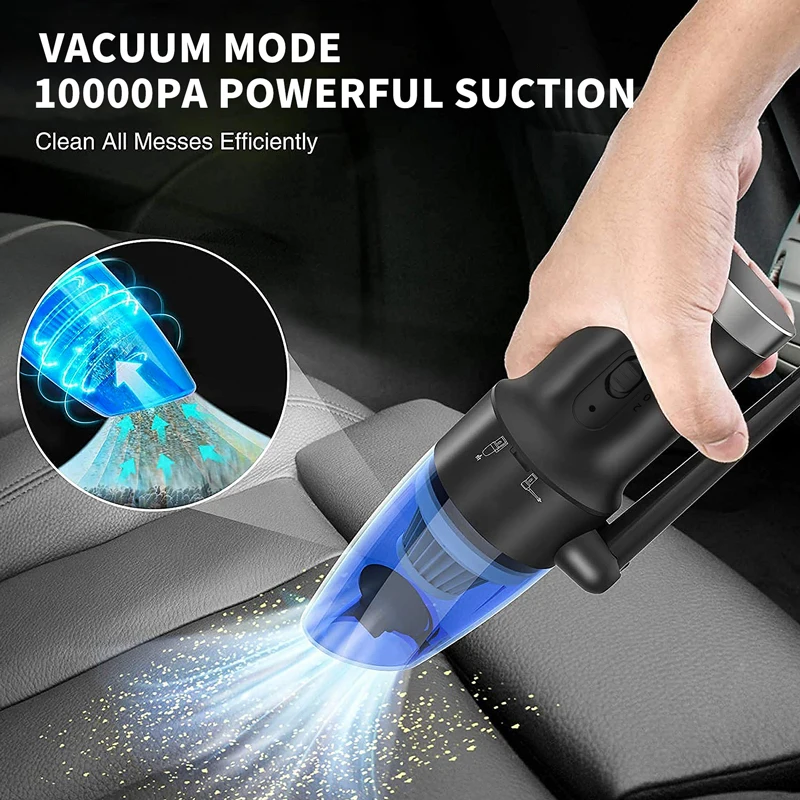 Handheld Vacuum Cleaner Wireless Compressed Air Duster Rechargeabl Cordless Auto Portable For Car Home Computer Keyboard Cleaner