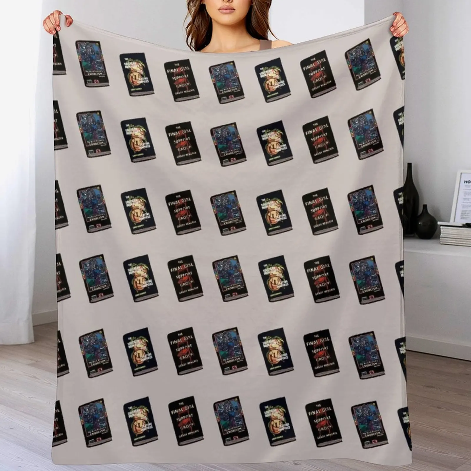 

Grady Hendrix books Throw Blanket Soft Plush Plaid Hair Beach blankets and throws Blankets