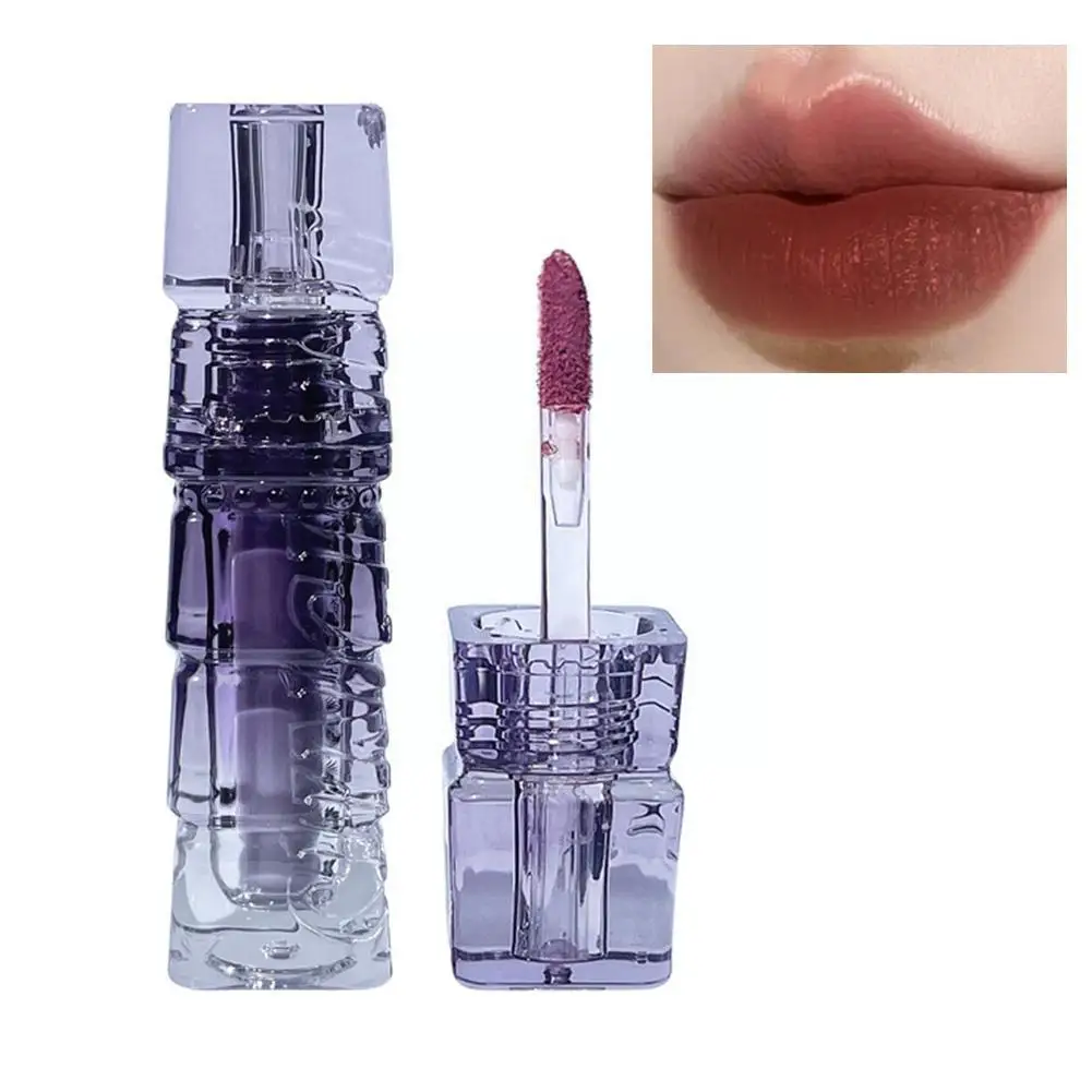 Kakashow Zacht Fluwelen Lip Modder Natuurlijke Nude Kleur Non-Stick Rood Glazuur Tint Matte Lippenstift Make-Up Sexy Lip Blijvende Waterdichte O8q8