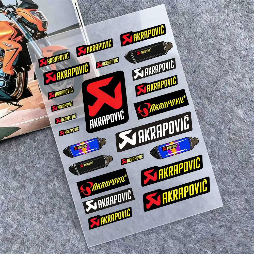 

Светоотражающие наклейки AKRAPOVIC для мотоциклов, 3M, предупреждающие о безопасности в темноте, для шлемов скутеров