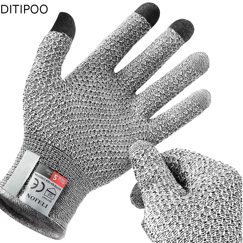 5-level Protection Anti Cutting Gloves High Protection Professional Industrial Gloves Glass Cutting Resistant