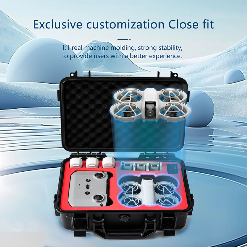 For DJI Neo Drone Safety Waterproof Storage Case Portable Crossbody Hard Shell Exolosion-proof Box Lining Shock-absorption Kit