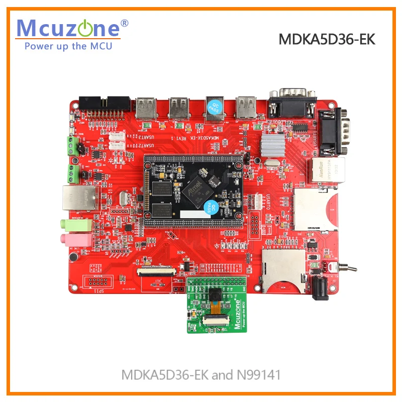 MDKA5D36-EK-C70 1024*600 Cap TP TFT LCD,SAMA5D36 ATSAMA5D36 Cortex-A5, 256MB DDR2,Dual Ethernet, 6xUART, WIFI,OV7725 CAMERA, QT