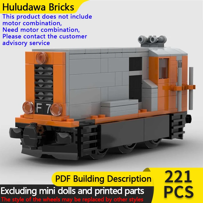 City Car Model MOC Building Bricks Shunting Locomotive Modular Technology Children Holiday Gifts Assemble Toys Suit