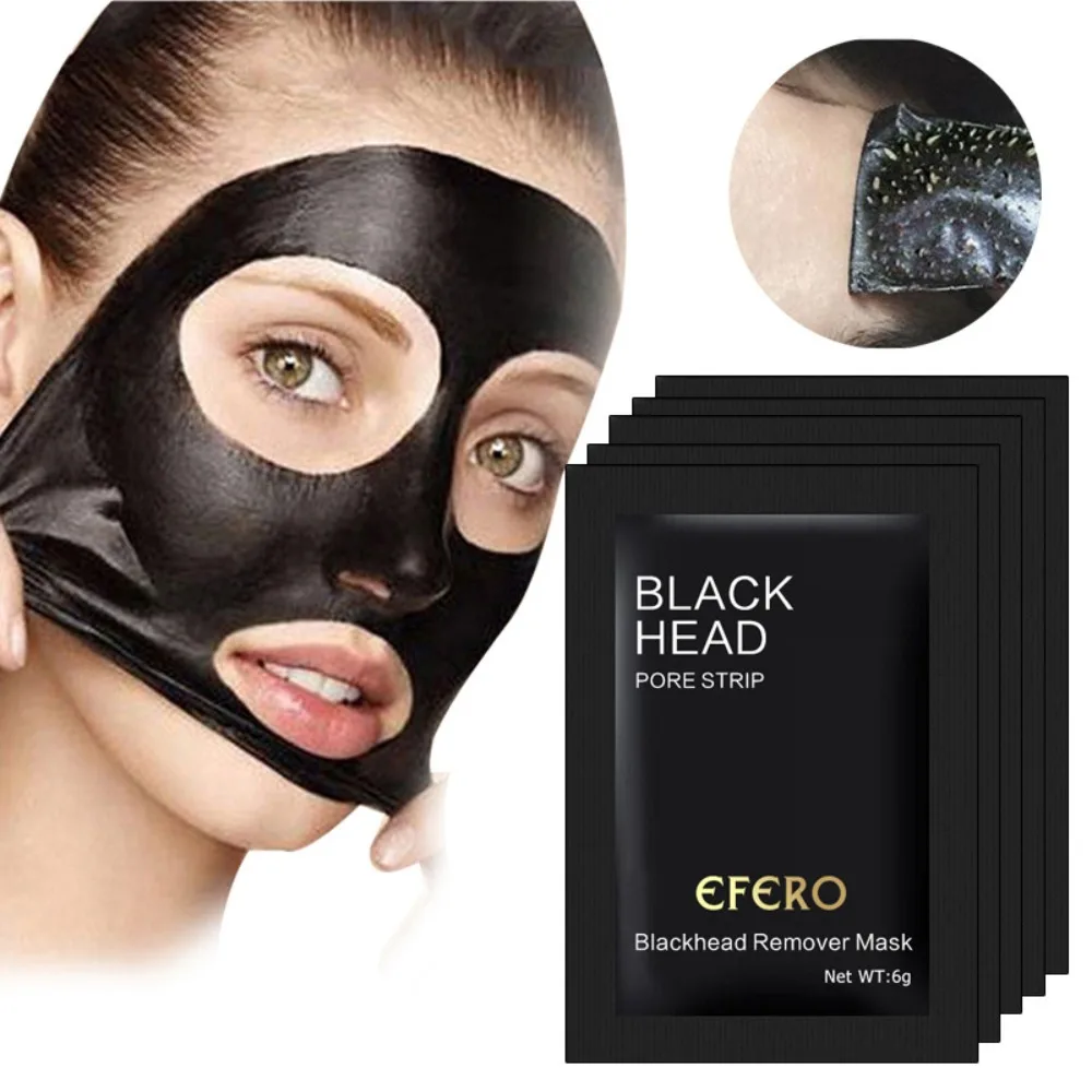 New Acne Treatments Black Head Remover Mask Shrink Pores Black Dots Black Face Mask Nose Purifying Peel Off Facial Mask Mud