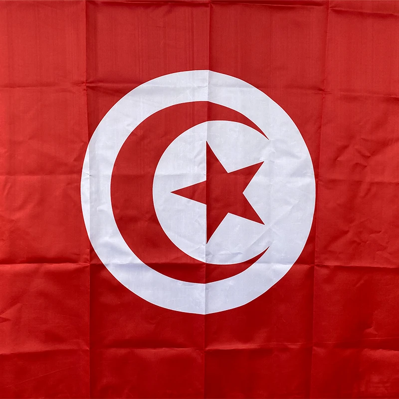 xvggdg   Tunisia, Tunisie  Flag 3ft x 5ft Hanging tunisia   Flag Polyester standard Flag Banner