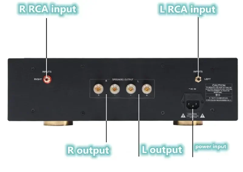KSA50 HIFI Fever Gold Seal Tube ON MJ15024G / MJ15025G Pure Post Stage Class A Односторонний домашний аудиоусилитель 40 Вт * 2