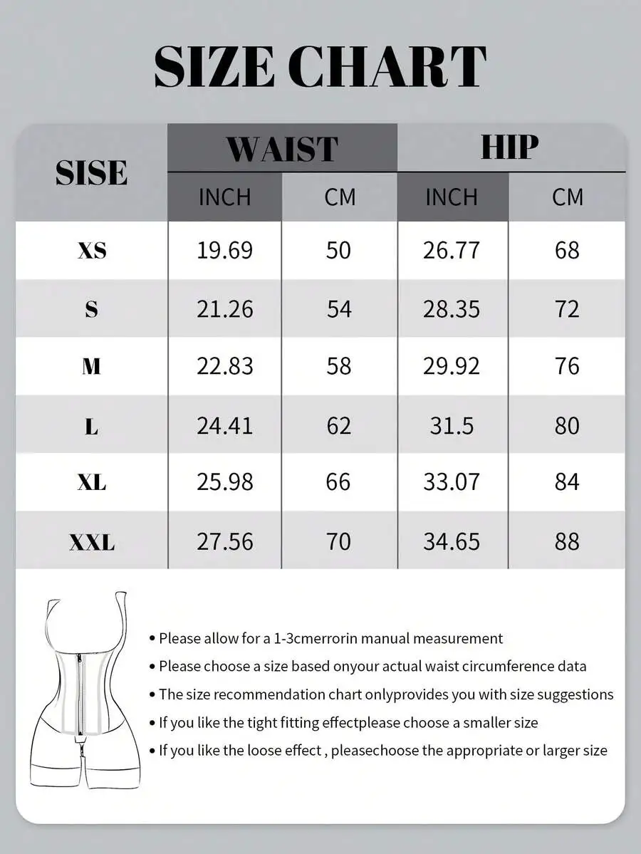Dual-Layer Tummy Control Shapewear Bodysuit With Zipper And Hook Closure
