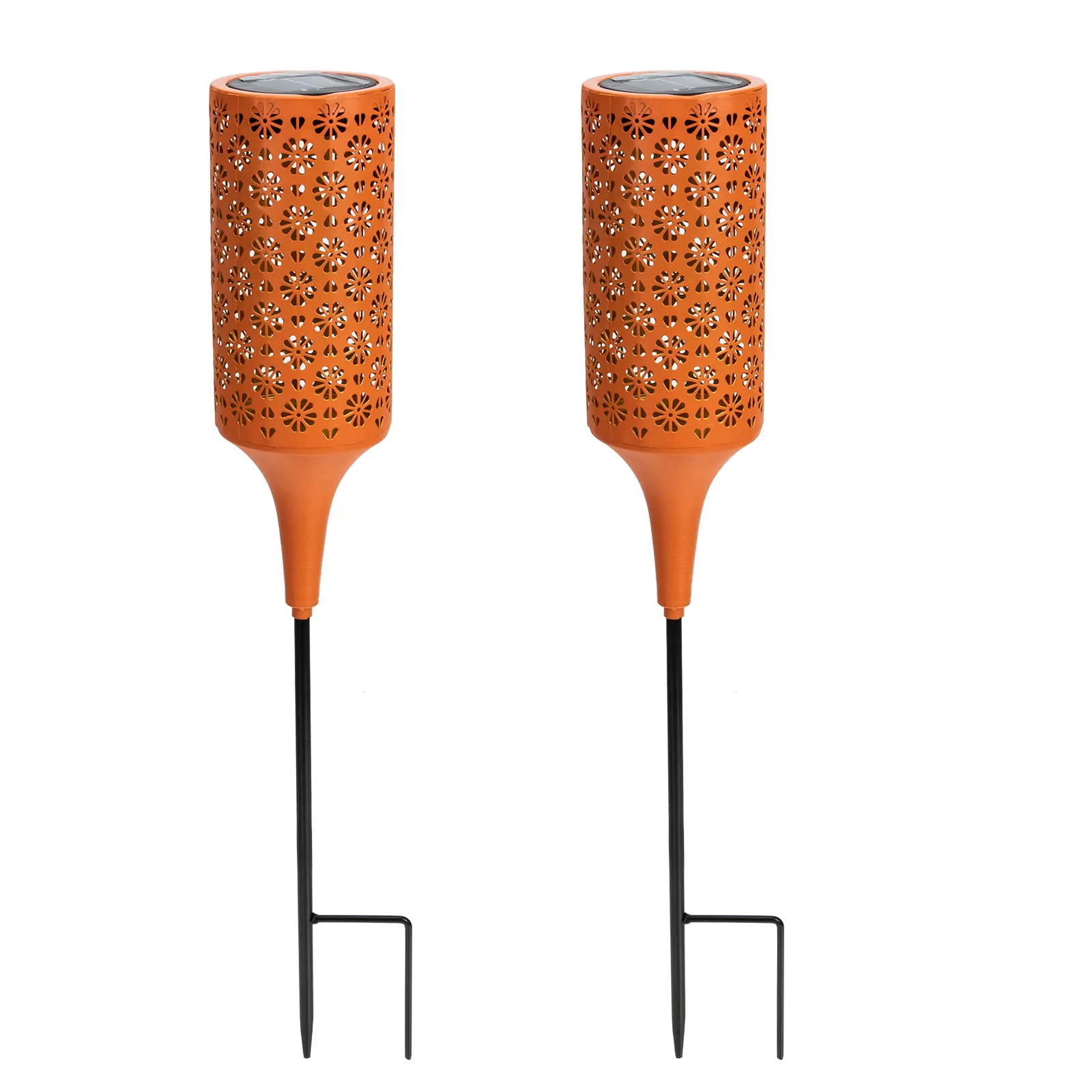 

Solar Garden Lights Wrought Iron Chrysanthemum Lamp LED Path L Lighting Decoration Outdoor Solar Powered