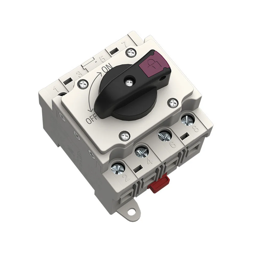 DC Solar Disconnect Switch Housing Photovoltaic Circuit Isolator DC1000V 32A For 35mm DIN Rail Photovoltaic Isolation Switch