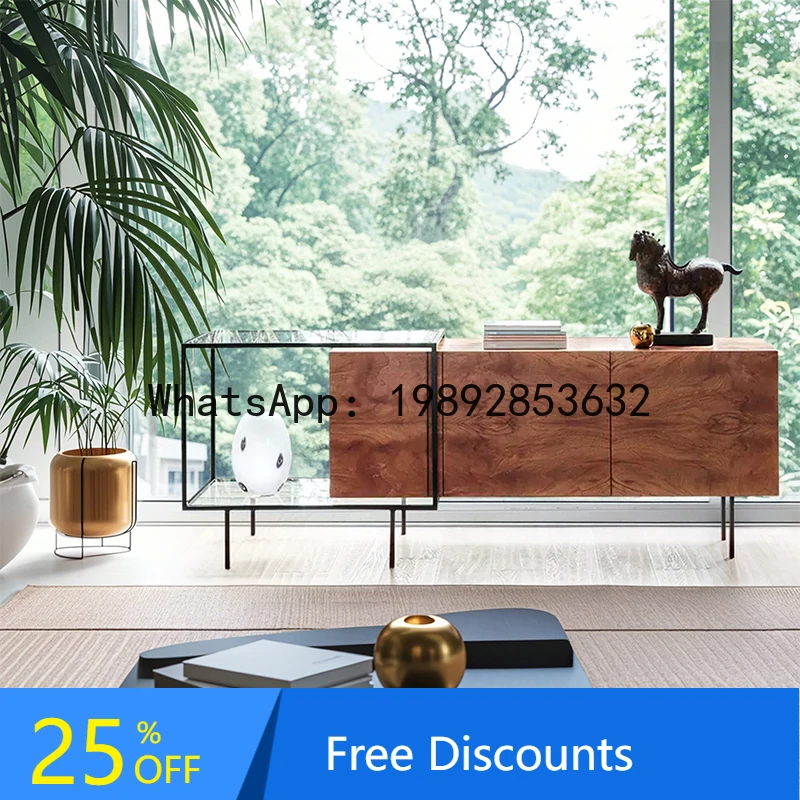 

XL Solid Wood TV Cabinet Nordic Light Luxury Living Room TV Stand Storage Cabinet