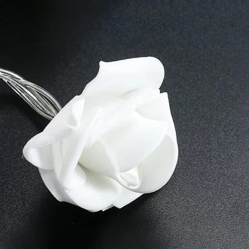 Guirnalda de luces LED con forma de rosa de 10/20 alimentadas por pilas – Guirnaldas de flores románticas para bodas, San Valentín, fiestas, decoración del hogar