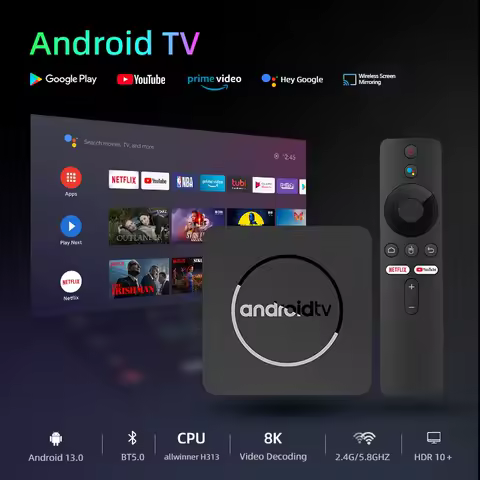 HOT Smart TV Box Android13 Allwinner H313 2GB 16GB Dual 2G 5G Wifi BT5.2 4K Media Player Android Set Top Box Q1 VS amazon hot tv
