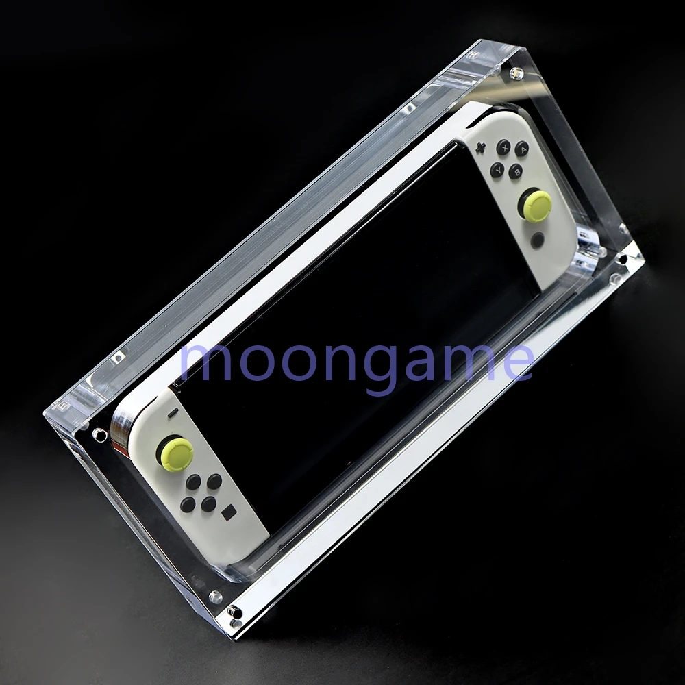 1pc Transparent Magnetic Acrylic Box For Switch Lite/OLED Game Console Cover Shell Box Display Storage Game Accessories