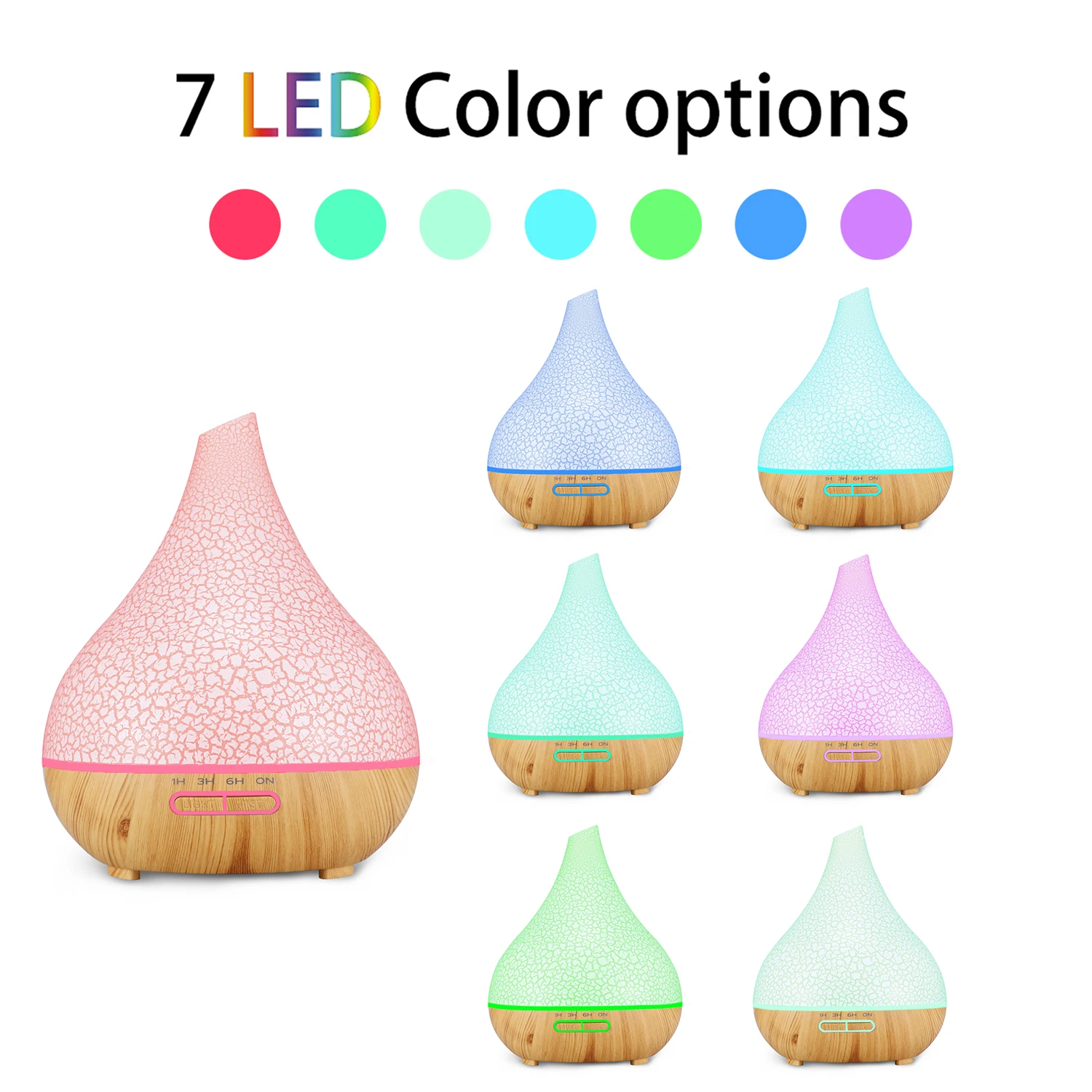 WiFi Smart 400ML Electric Aroma Diffuser Essential Oil Diffuser Air Humidifier Ultrasonic Remote Control Mist Maker Home