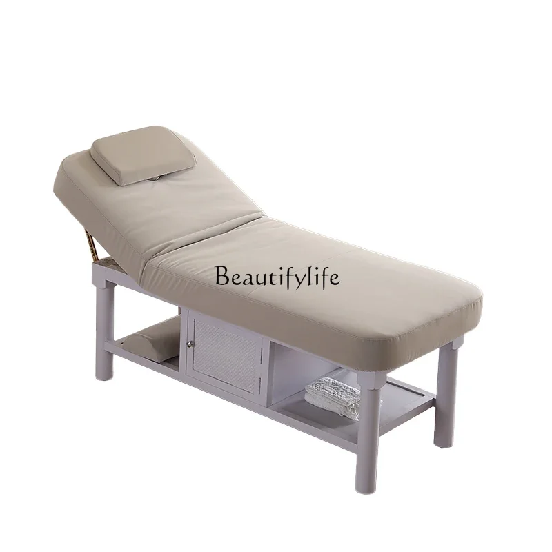 

Solid Wood Latex for Beauty Salon Medical Massage Physiotherapy Bed with Hole Tattoo Couch