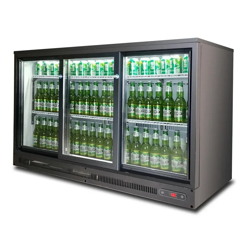 Fridge Commercial Refrigerator Chiller Store Commercial Bar With Led Freezer Wine Beverage Refrigerated Display Cabinet