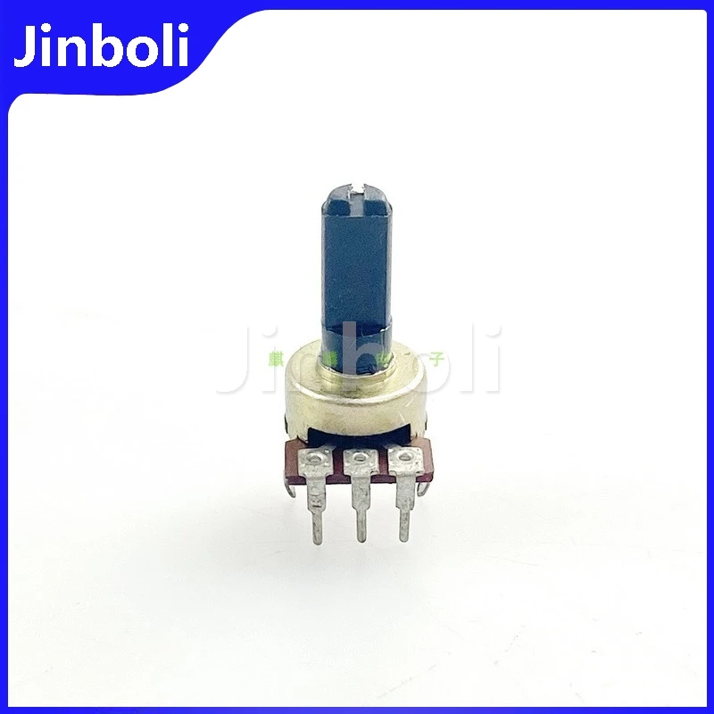 3PCS 12-type bent Foot Vertical 3-pin Single B10K Radio Amplifier Audio Volume Potentiometer 15mm Handle