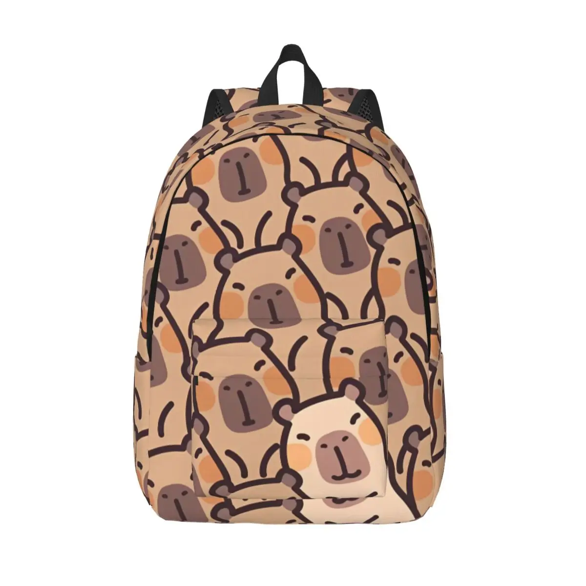 

Стильный рюкзак Kawaii Anime Capybara, легкий студенческий деловой рюкзак с мультяшным рисунком для мужчин и женщин, холщовые сумки для ноутбуков