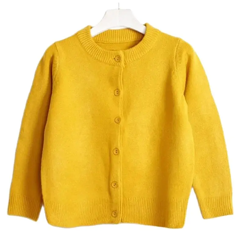 Summer Autumn Winter Warm Sweet FashionHigh Street Female Lady Women's Girl All-Match Golden Yellow Sweaters Chic Vintage Casual