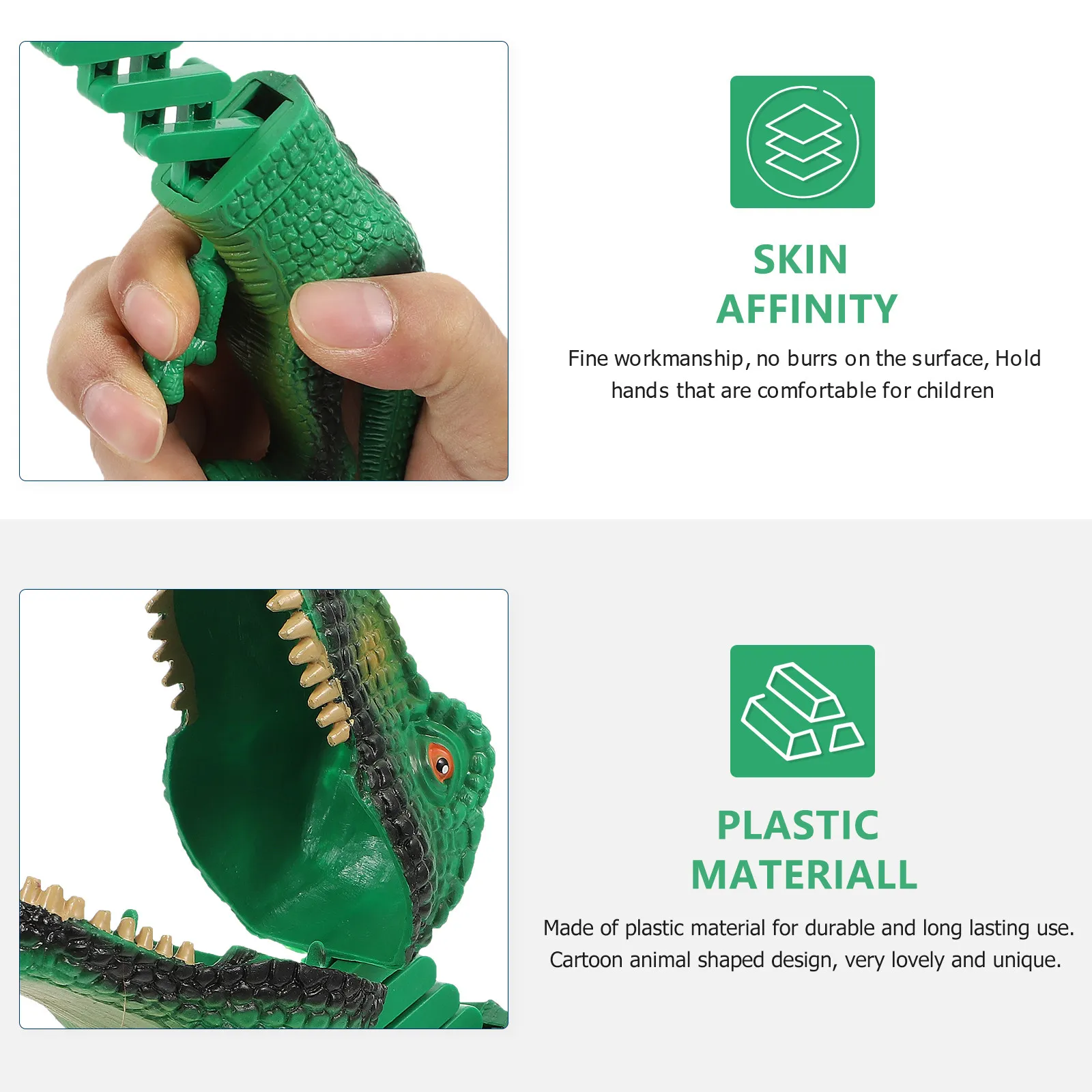 Telescopic Spring Manipulator Clip Animal Design Plastic Prank Plaything for Children Birthday Party Classroom Reward Fine Motor