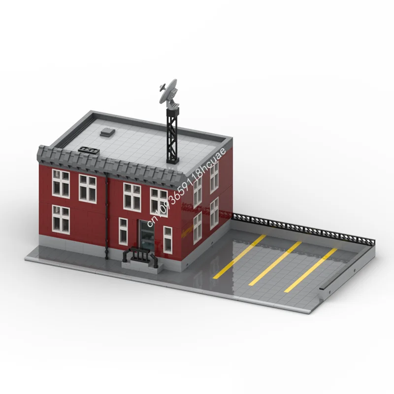 2223pcs MOC Modulair Politiebureau Modulair Modelbouw Kerstcadeaus Blokken Architectuur Monteren DIY Creatief Speelgoed Baksteen