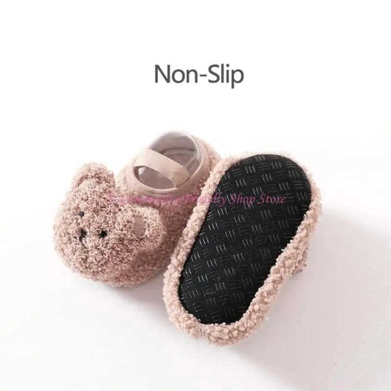 

85AE Indoor Floor Socks Shoes Thickened Anti Slip Soft Bottom Toddlers Home Shoes