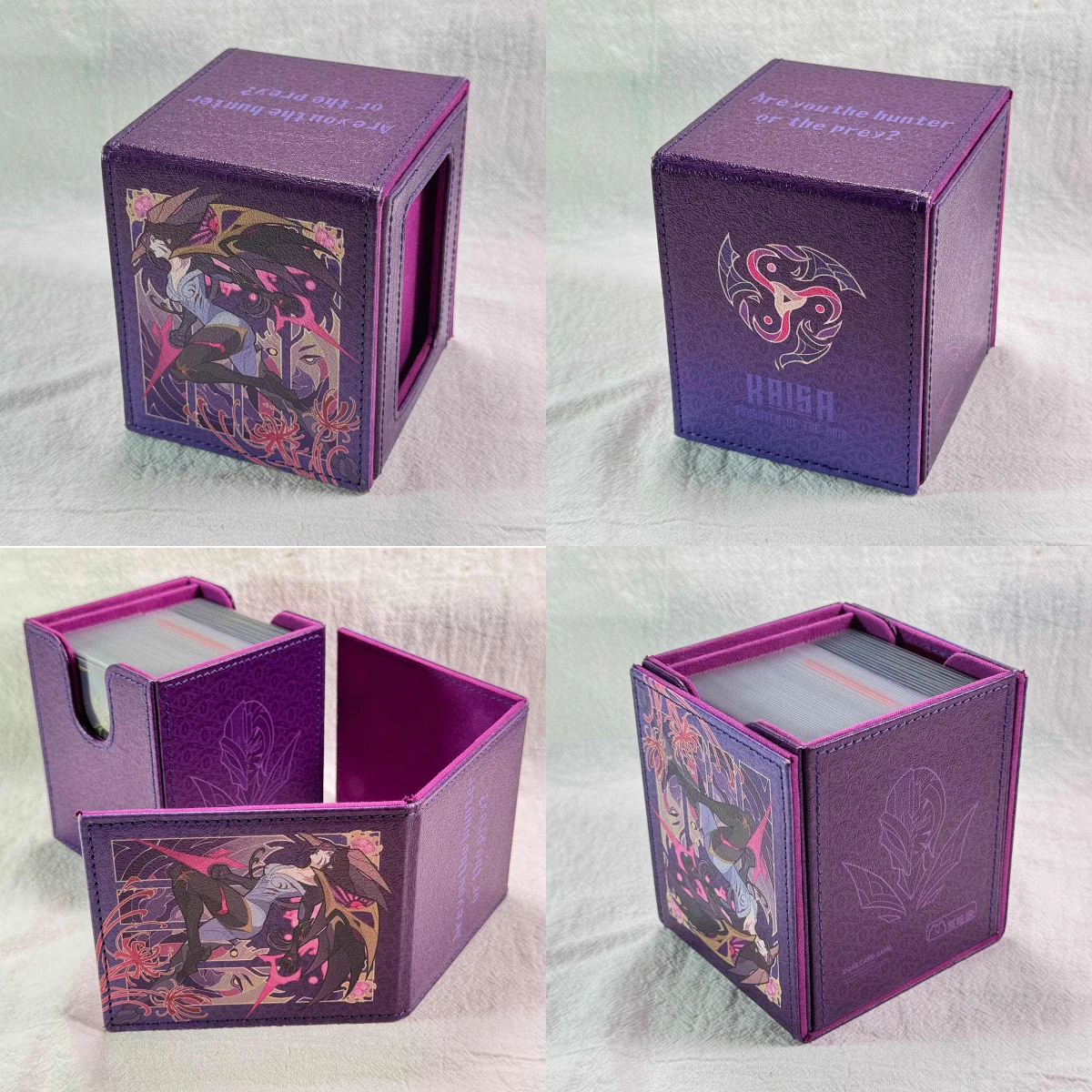 diy自作女神ストーリーカイサカード収納ボックスws-opcg-ptcg-tcgカイサレザーコレクションカイサカード保護ボックスおもちゃ