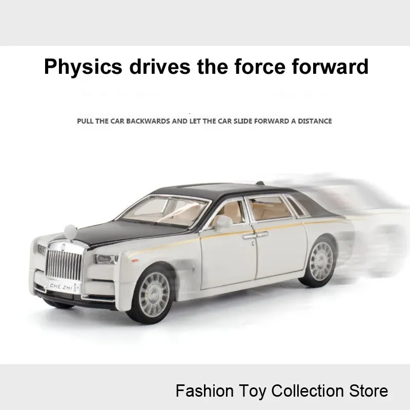 1: 32 Rolls-Royceรถรุ่นจําลองDiecastsของเล่นเสียงและแสงดึงกลับยานพาหนะ