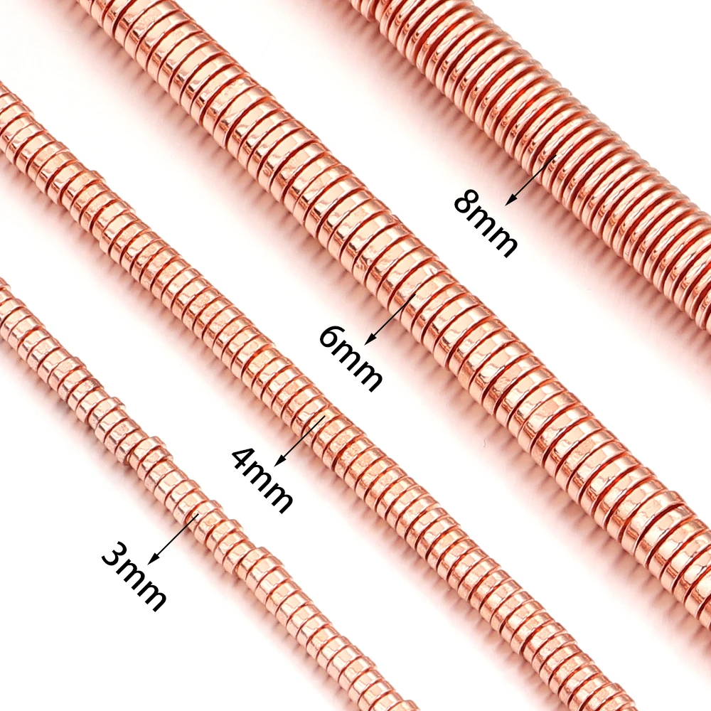 240-300 Stück/Set 3 4 6 8 10mm Flache Runde Hämatit Naturstein Zwischenperlen Scheibenperlen Lose Perlen DIY Armband Schmuckherstellung Zubehör