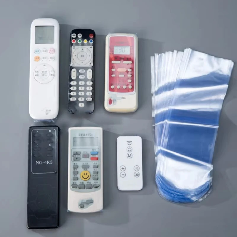 PVC Remote Control Protective Cover Remote Control Dust Collection Plastic Film Hair Dryer Heat Shrinkable Film Packaging