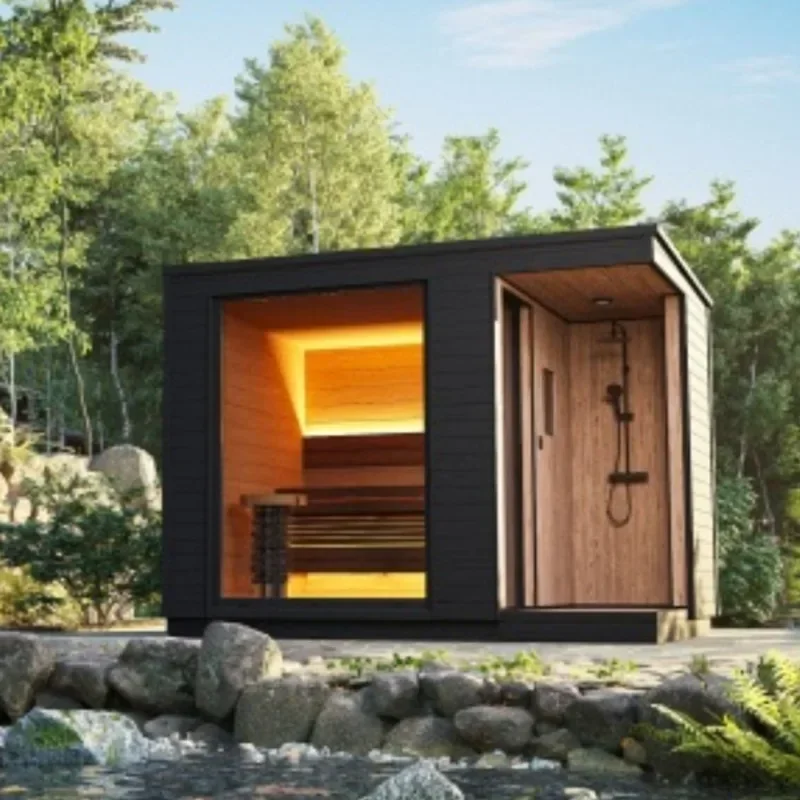 2025 2-6 Person Outdoor Traditional Smart Sauna Factory Sauna Steam Shower Room